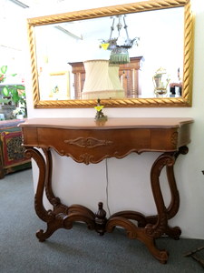 Grosse Barock Konsole mit Schublade vergrssern