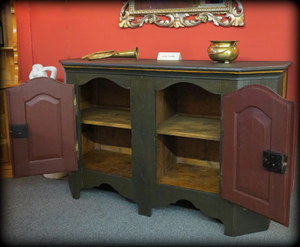 Kredenz, Anrichte, Sideboard antik Barock bemalt um 1690 - 1750 vergrssern